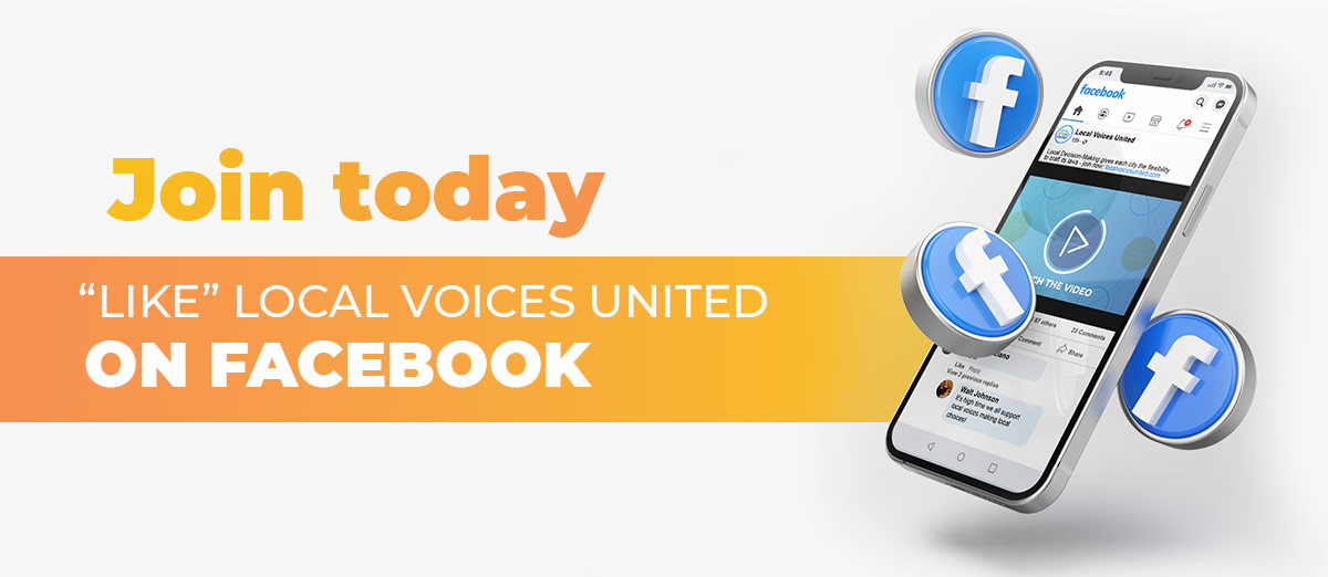 Join Today - "LIKE" Local Voices United on Facebook